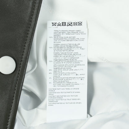 スタジャン レザー カーキグリーン ネイビー ターコイズブルー ディースクエアード アウター DSQUARED2