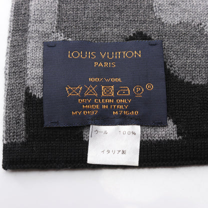 エシャルプ ミリタリー マフラー ウール グレー ブラック ルイヴィトン 財布・小物 LOUIS VUITTON