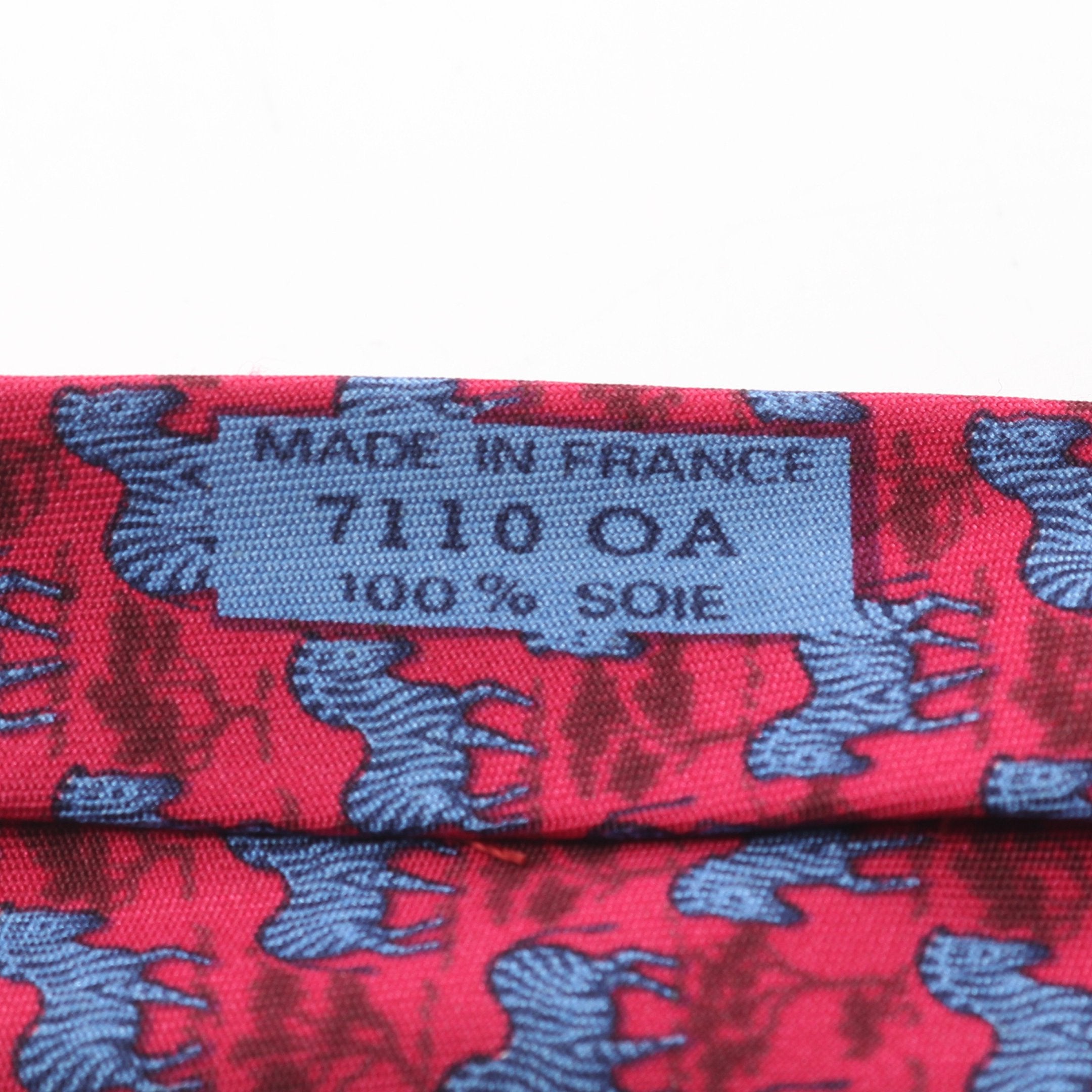 ネクタイ シマウマ柄 シルク ピンクパープル ブルー エルメス – RECLO