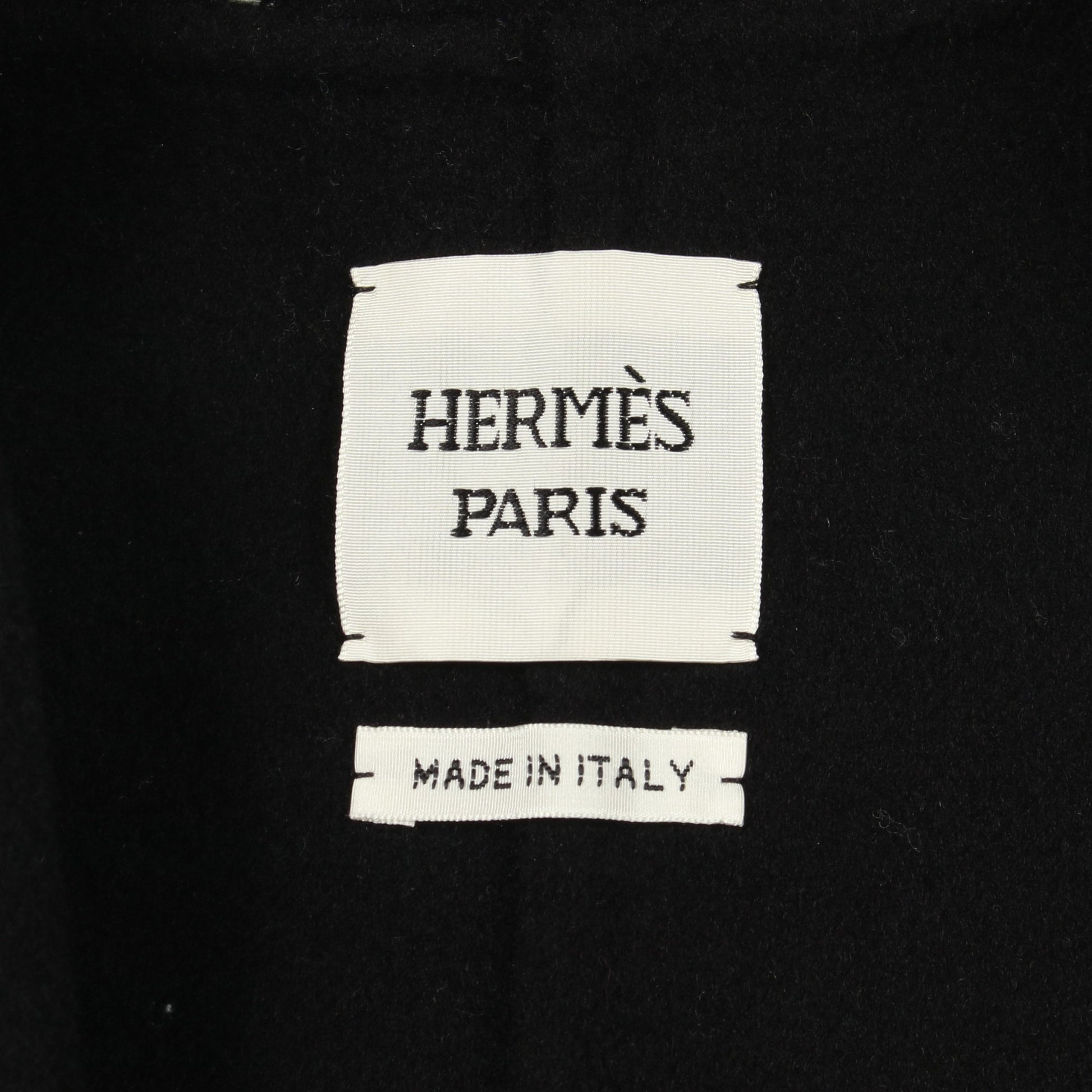 セリエボタン チェスターコート カシミヤ ネイビー ブラック エルメス アウター HERMES