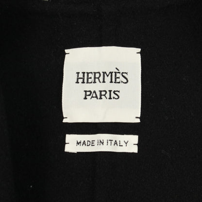 セリエボタン チェスターコート カシミヤ ネイビー ブラック エルメス アウター HERMES