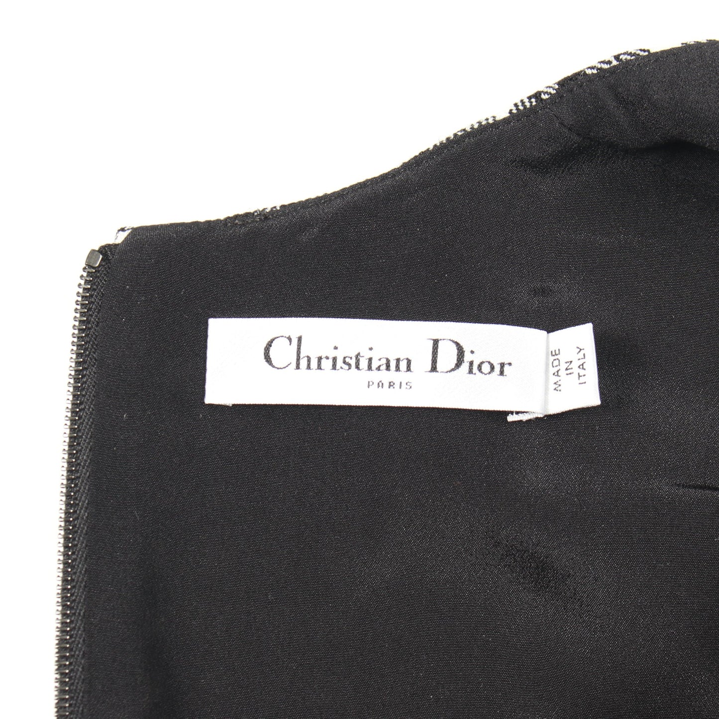 トップス ノースリーブ ギンガムチェック ウール ブラック ホワイト クリスチャンディオール トップス Christian Dior