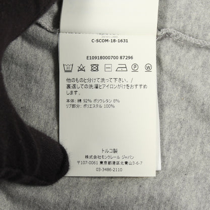 半袖Tシャツ クルーネック コットン グレー ネイビー レッド モンクレール トップス MONCLER