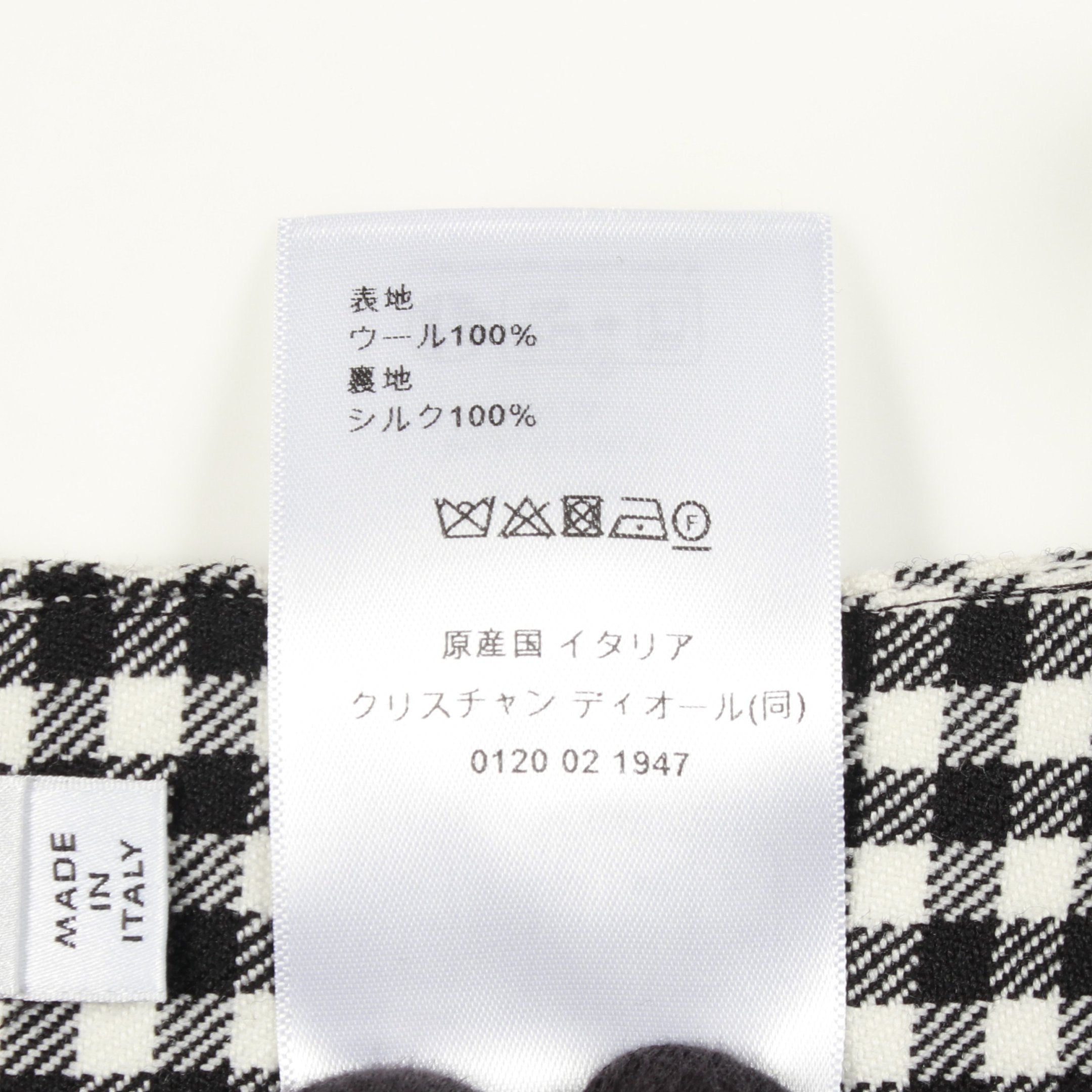 ショート パンツ ギンガムチェック ウール ブラック ホワイト