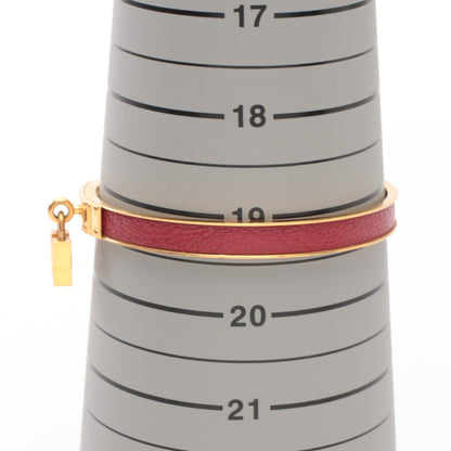 ケリーバングル バングル GP レザー ゴールド ピンクレッド Hモチーフ エルメス アクセサリー HERMES
