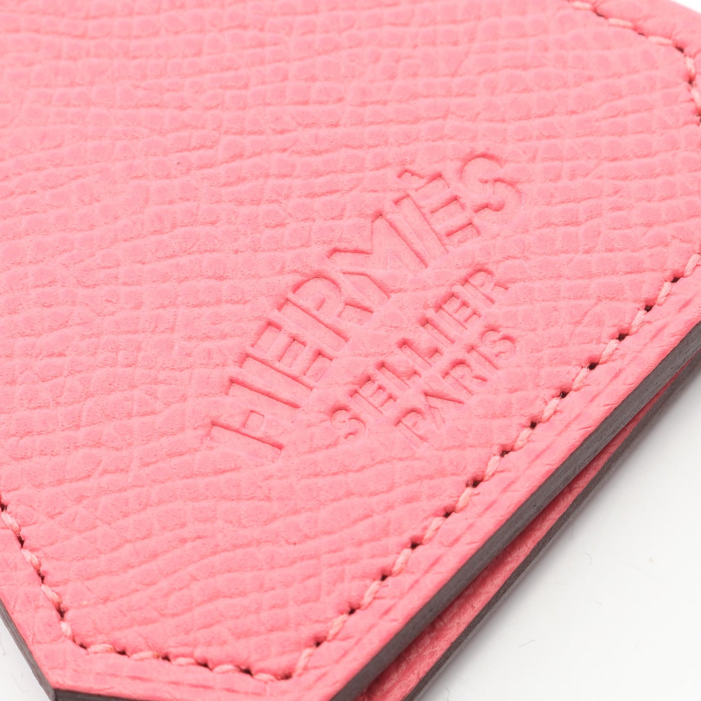 カプシーヌ ハットクリップ ローズアザレ 小物 ヴォーエプソン ピンク エルメス 財布・小物 HERMES
