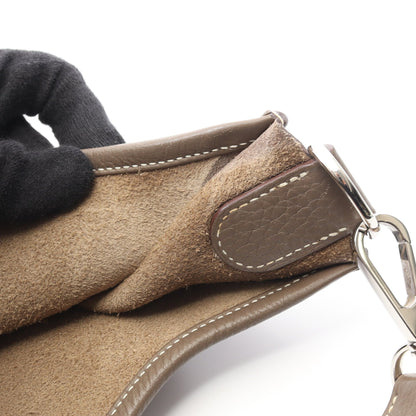 エヴリン 3 トロワ GM エトゥープ ショルダーバッグ トリヨンクレマンス グレーブラウン シルバー金具 □P刻印 エルメス バッグ HERMES