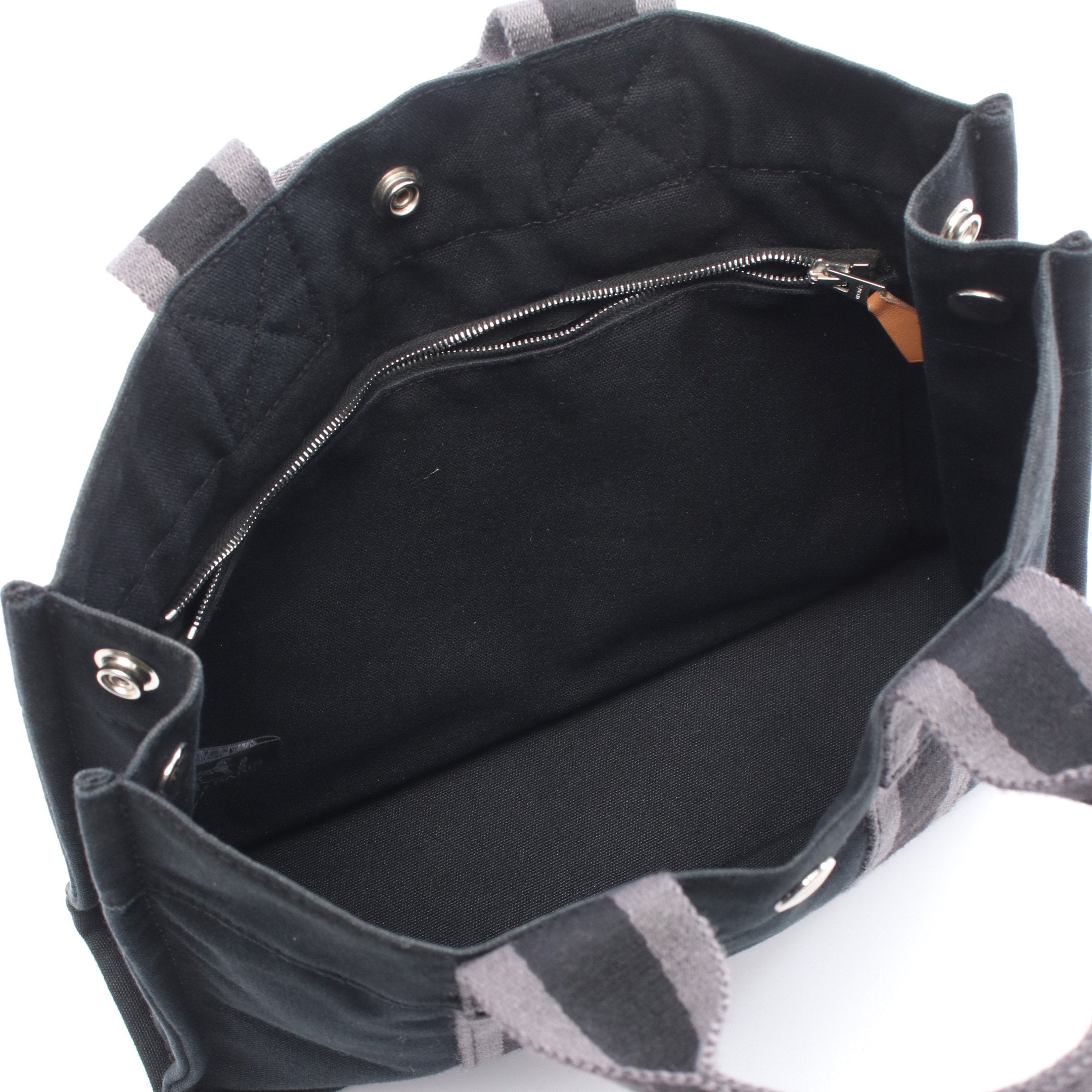 フールトゥPM ハンドバッグ トートバッグ キャンバス ブラック グレー