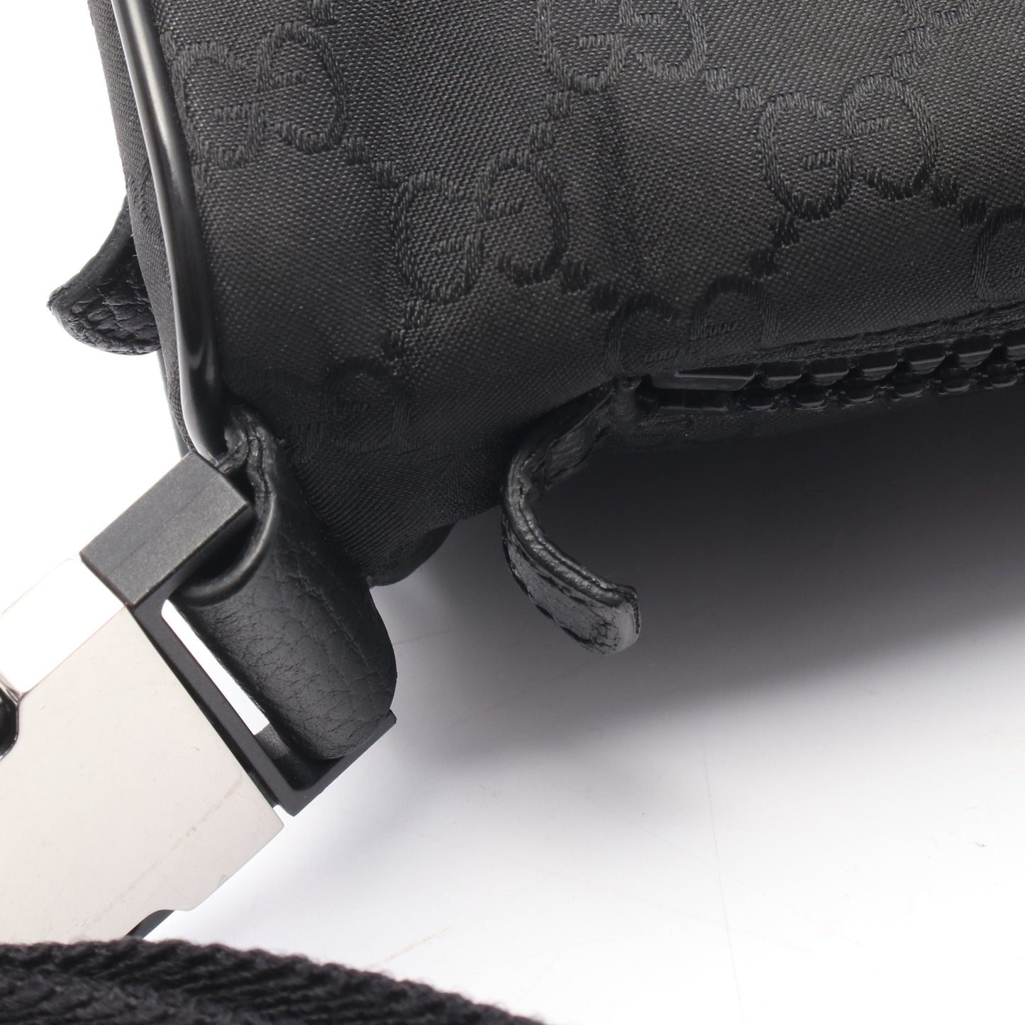 GG柄 ウエストバッグ ボディバッグ ナイロン レザー ブラック グッチ バッグ GUCCI