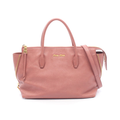 MADRAS マドラス ハンドバッグ レザー ピンク 2WAY ミュウミュウ バッグ miu miu
