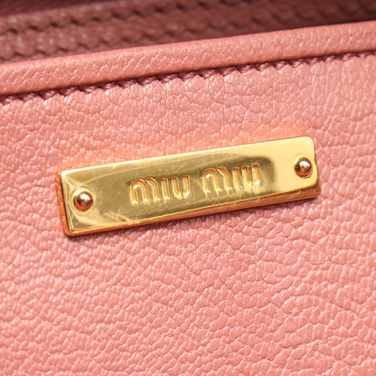 MADRAS マドラス ハンドバッグ レザー ピンク 2WAY ミュウミュウ バッグ miu miu