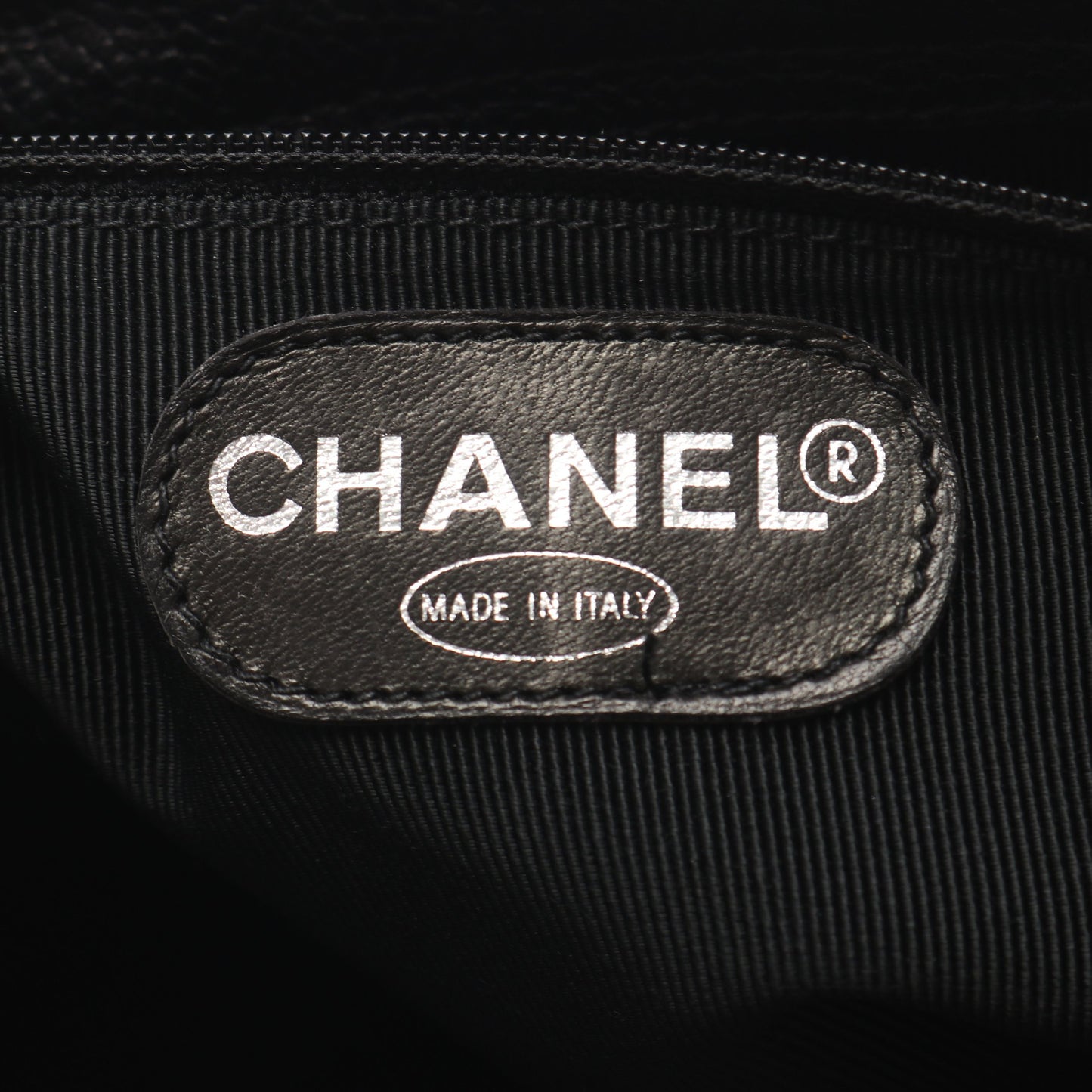 トリプルココマーク チェーンショルダーバッグ キャビアスキン ブラック シルバー金具 シャネル バッグ CHANEL