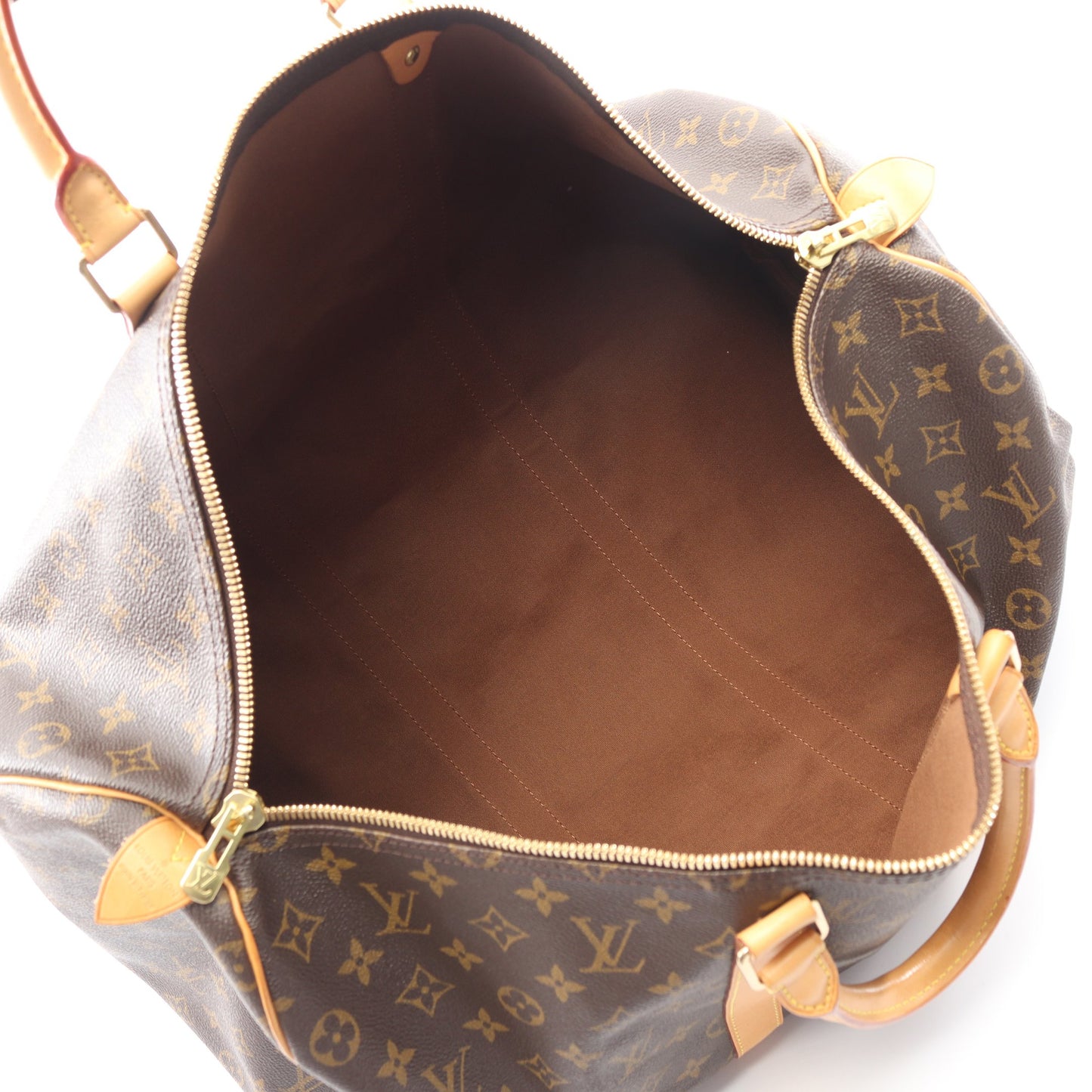 キーポル50 モノグラム ボストンバッグ PVC レザー ブラウン ルイヴィトン バッグ LOUIS VUITTON