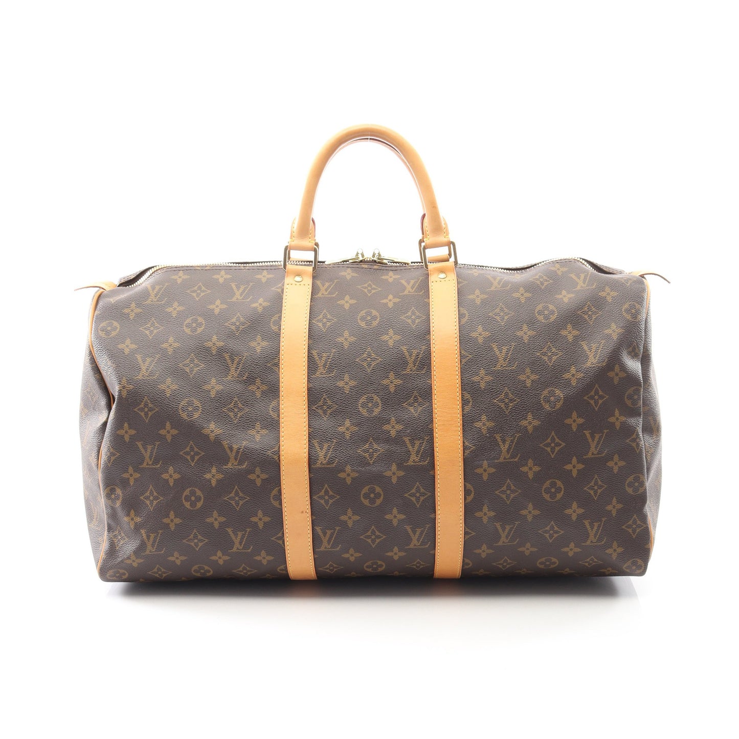キーポル50 モノグラム ボストンバッグ PVC レザー ブラウン ルイヴィトン バッグ LOUIS VUITTON