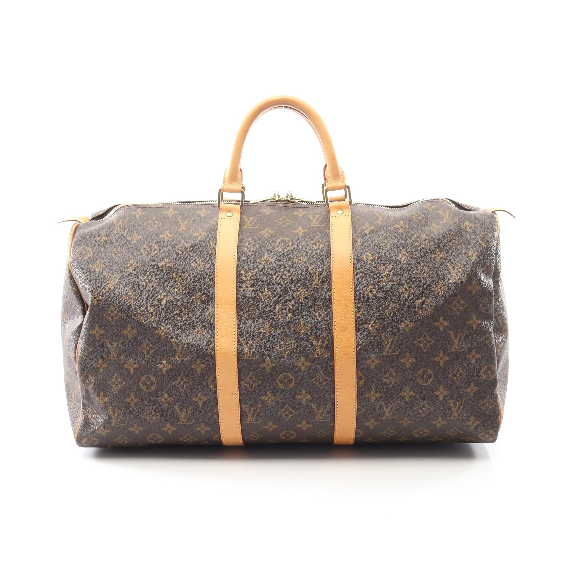 キーポル50 モノグラム ボストンバッグ PVC レザー ブラウン ルイヴィトン バッグ LOUIS VUITTON