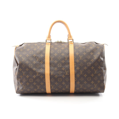 キーポル50 モノグラム ボストンバッグ PVC レザー ブラウン ルイヴィトン バッグ LOUIS VUITTON