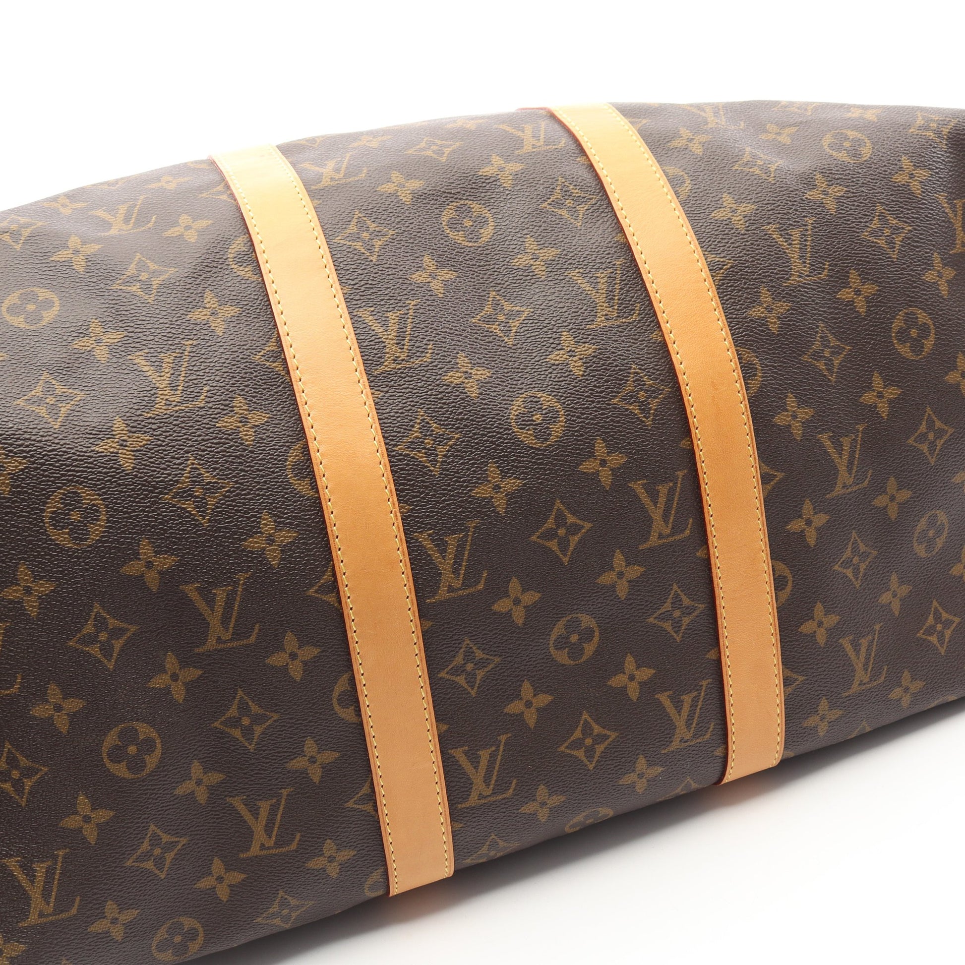 キーポル50 モノグラム ボストンバッグ PVC レザー ブラウン ルイヴィトン バッグ LOUIS VUITTON