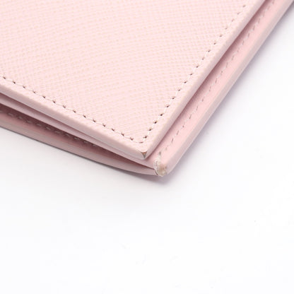 SAFFIANO TAB トライアングルロゴ 二つ折り長財布 サフィアーノレザー ライトピンク プラダ 財布・小物 PRADA