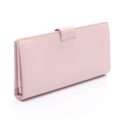 SAFFIANO TAB トライアングルロゴ 二つ折り長財布 サフィアーノレザー ライトピンク プラダ 財布・小物 PRADA