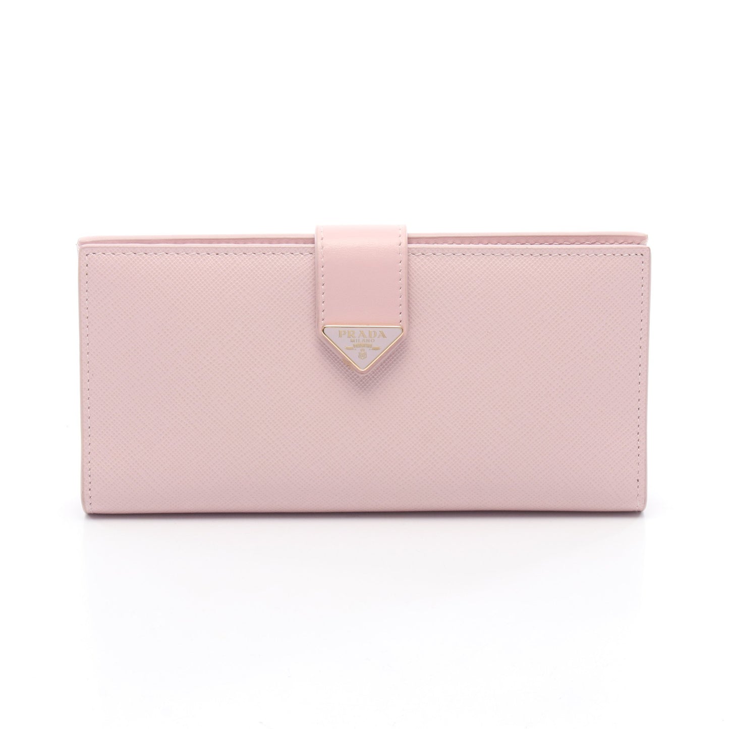 SAFFIANO TAB トライアングルロゴ 二つ折り長財布 サフィアーノレザー ライトピンク プラダ 財布・小物 PRADA