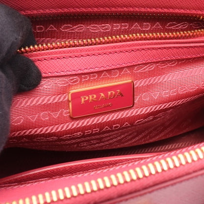 SAFFIANO LUX ガレリア ハンドバッグ サフィアーノレザー ピンク 2WAY プラダ バッグ PRADA