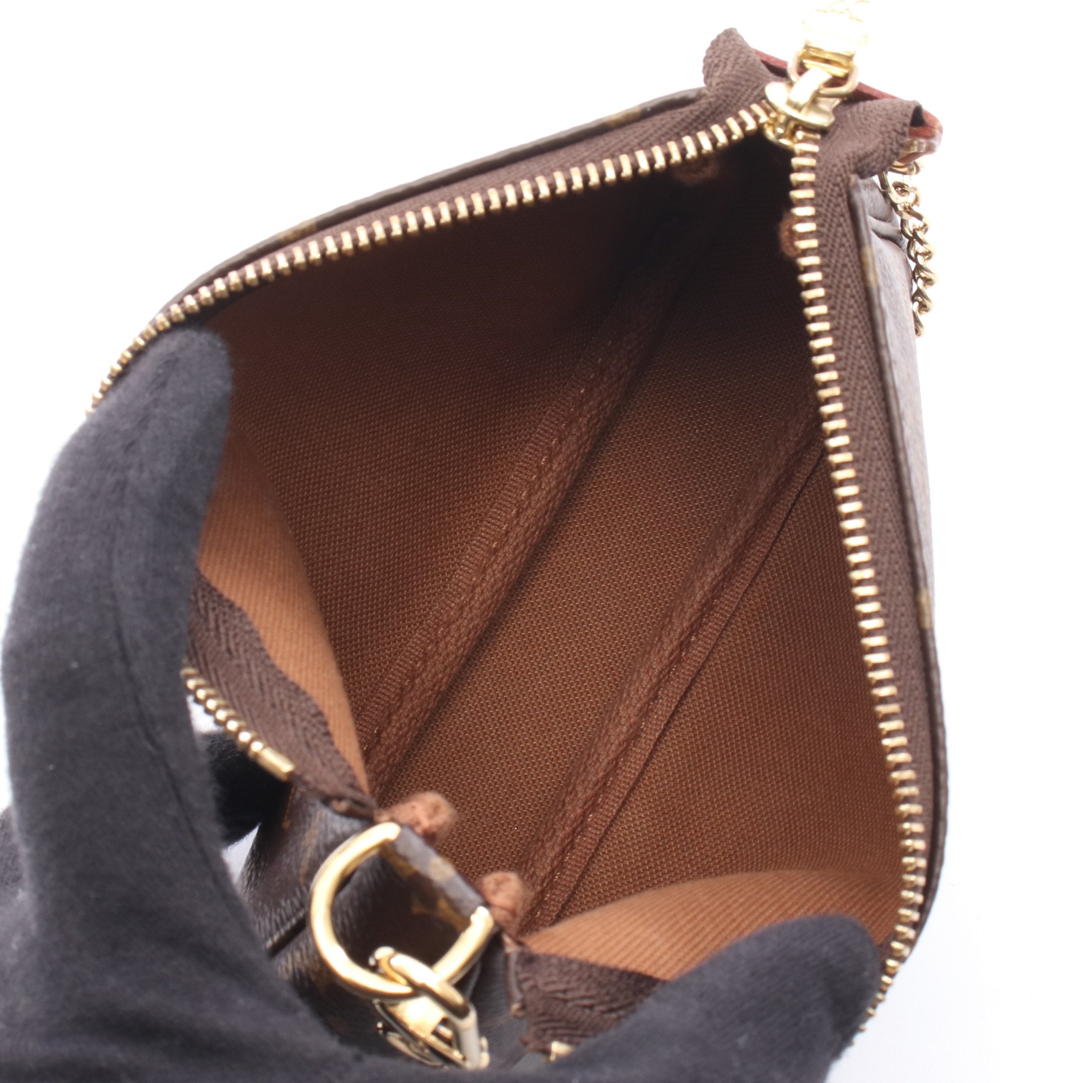 ミニ ポシェット アクセソワール モノグラム チェーンハンドバッグ