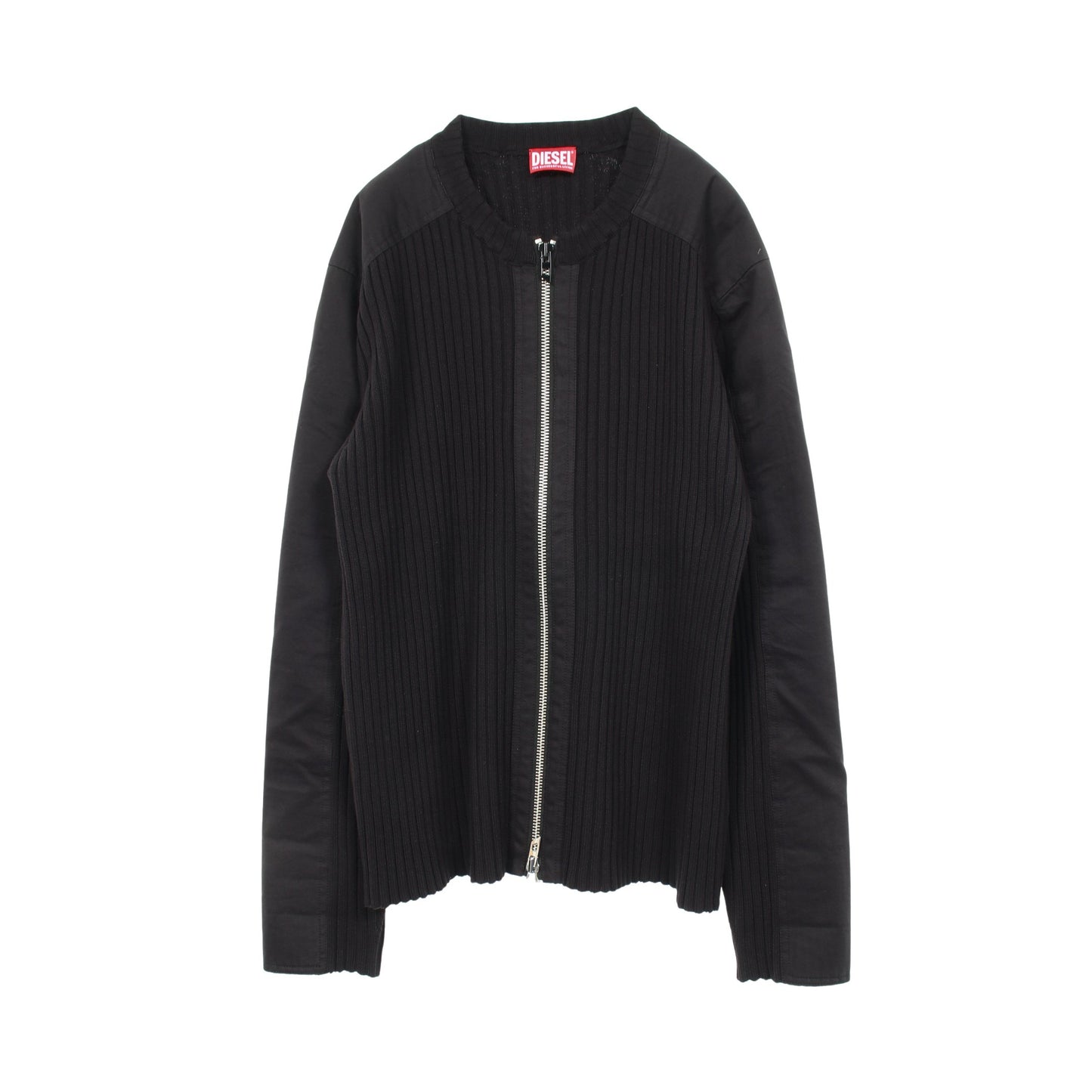 K-MATTY ジップアップ カーディガン コットン ブラック ディーゼル トップス DIESEL