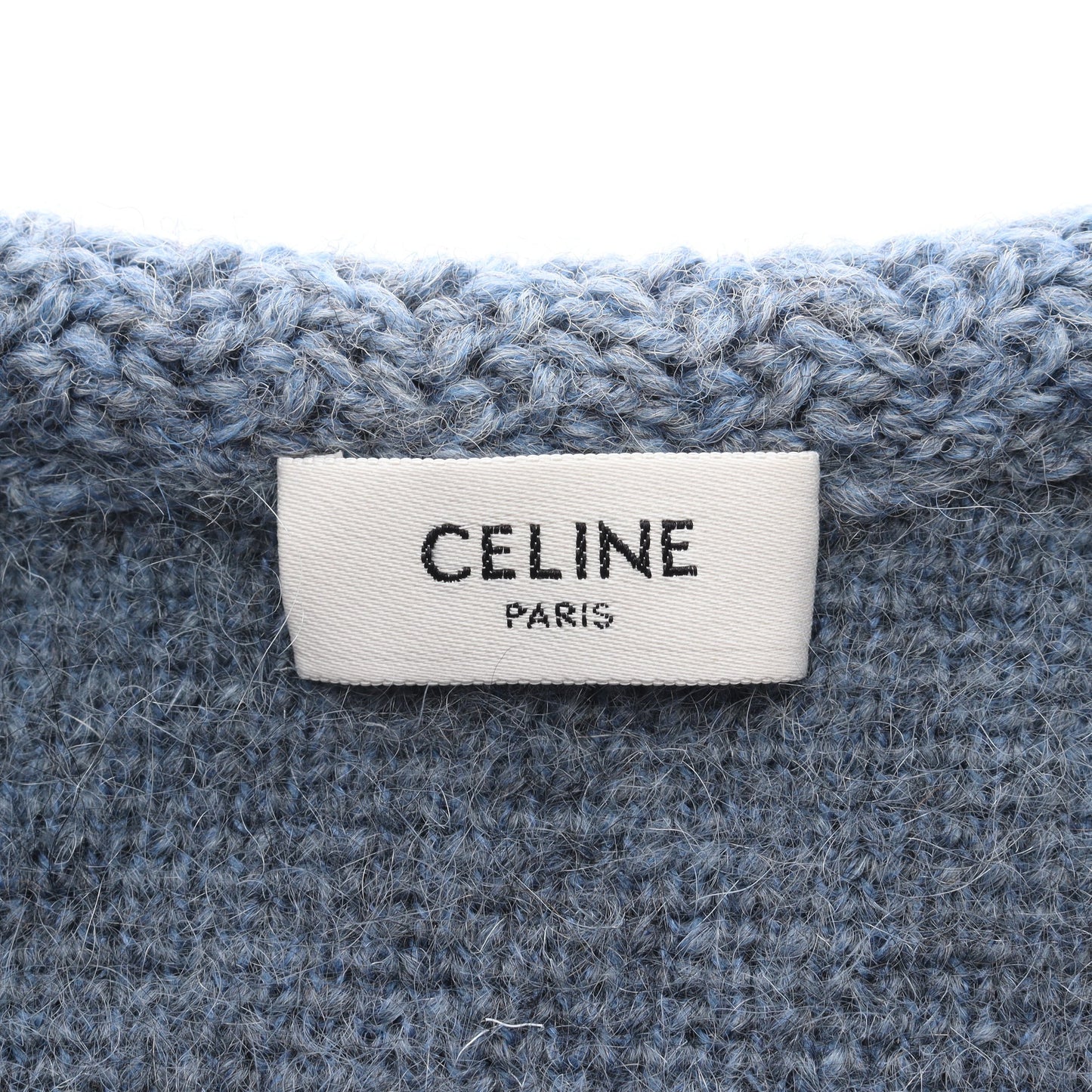 ブラッシュド ジャケット モヘア ブルーグレー セリーヌ アウター CELINE