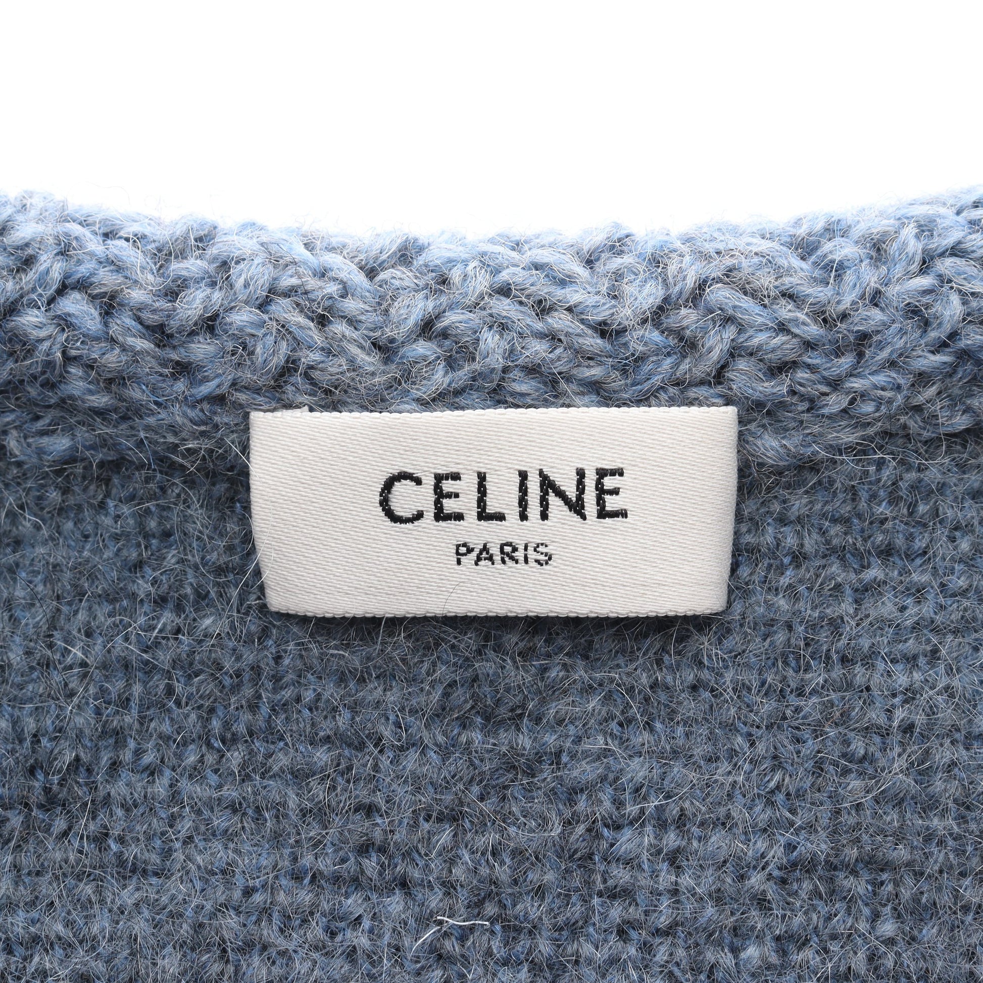 ブラッシュド ジャケット モヘア ブルーグレー セリーヌ アウター CELINE