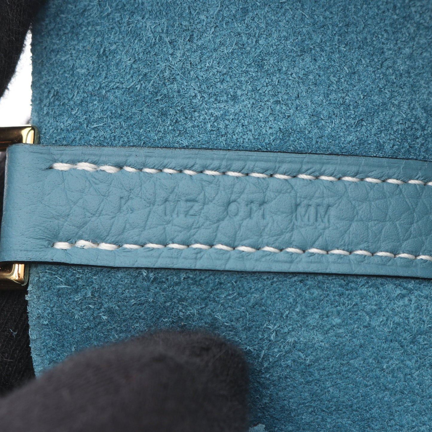ピコタンロックPM ニューブルージーン ハンドバッグ トリヨンクレマンス ライトブルー ゴールド金具 K刻印 エルメス バッグ HERMES