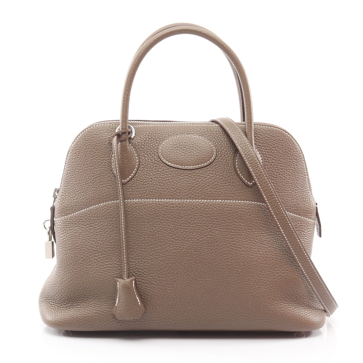 ボリード31 エトゥープ ハンドバッグ トリヨンクレマンス グレーブラウン シルバー金具 2WAY T刻印 エルメス バッグ HERMES