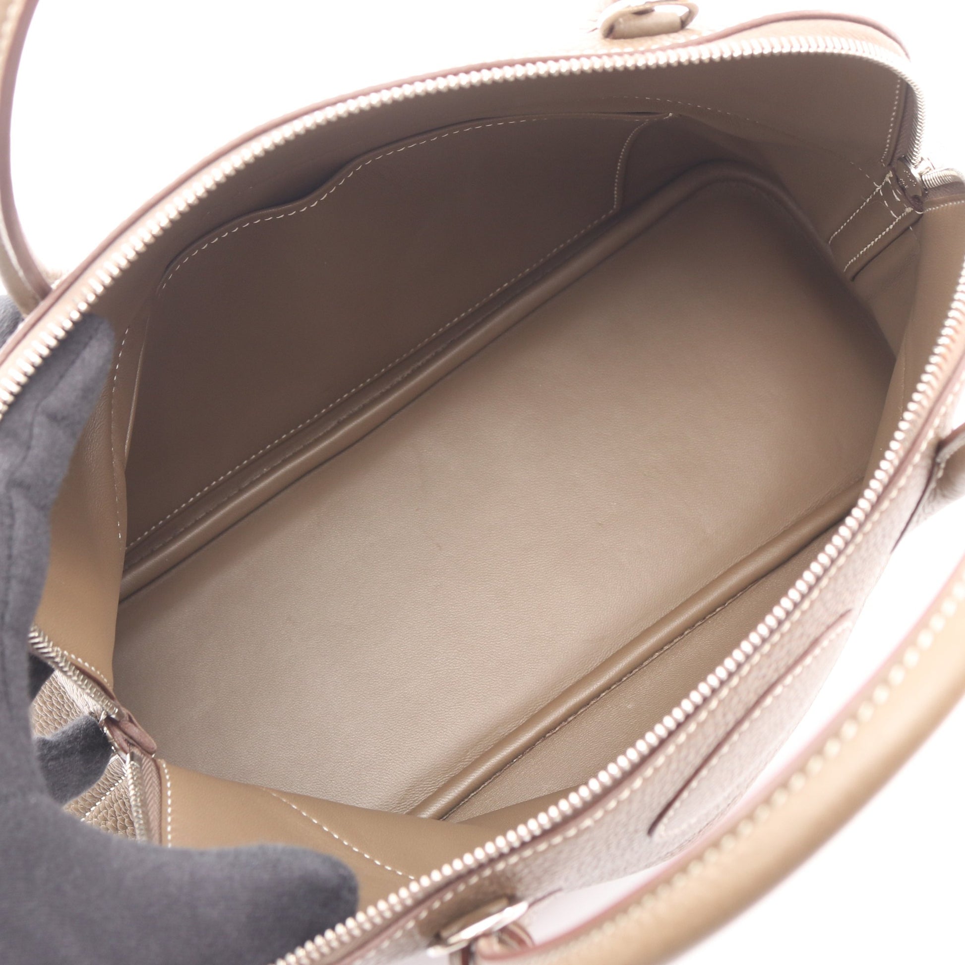 ボリード31 エトゥープ ハンドバッグ トリヨンクレマンス グレーブラウン シルバー金具 2WAY T刻印 エルメス バッグ HERMES