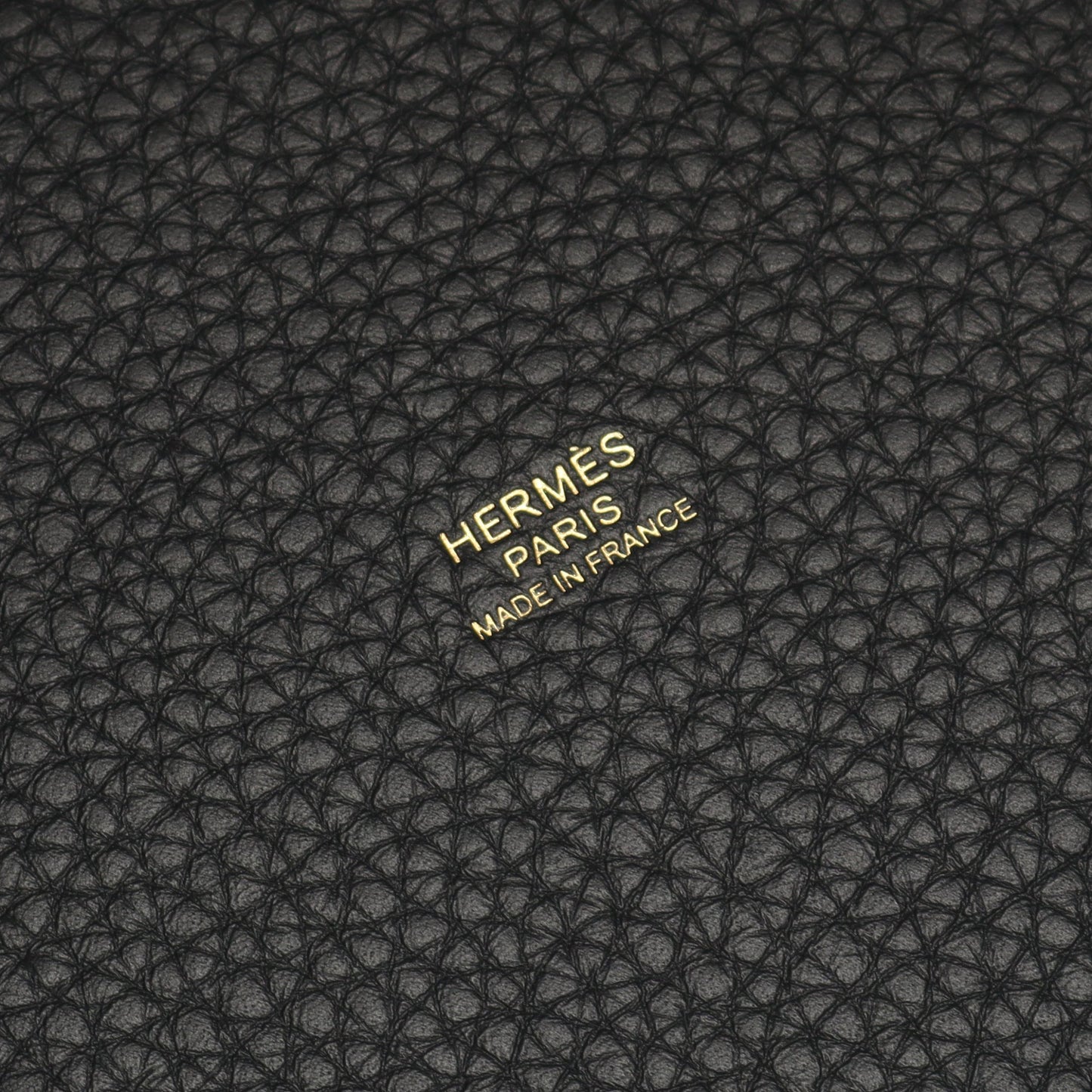 ピコタンロックMM ハンドバッグ トリヨンクレマンス ブラック ゴールド金具 K刻印 エルメス バッグ HERMES