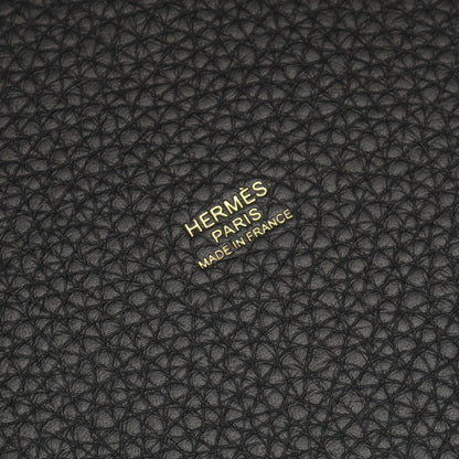 ピコタンロックMM ハンドバッグ トリヨンクレマンス ブラック ゴールド金具 K刻印 エルメス バッグ HERMES