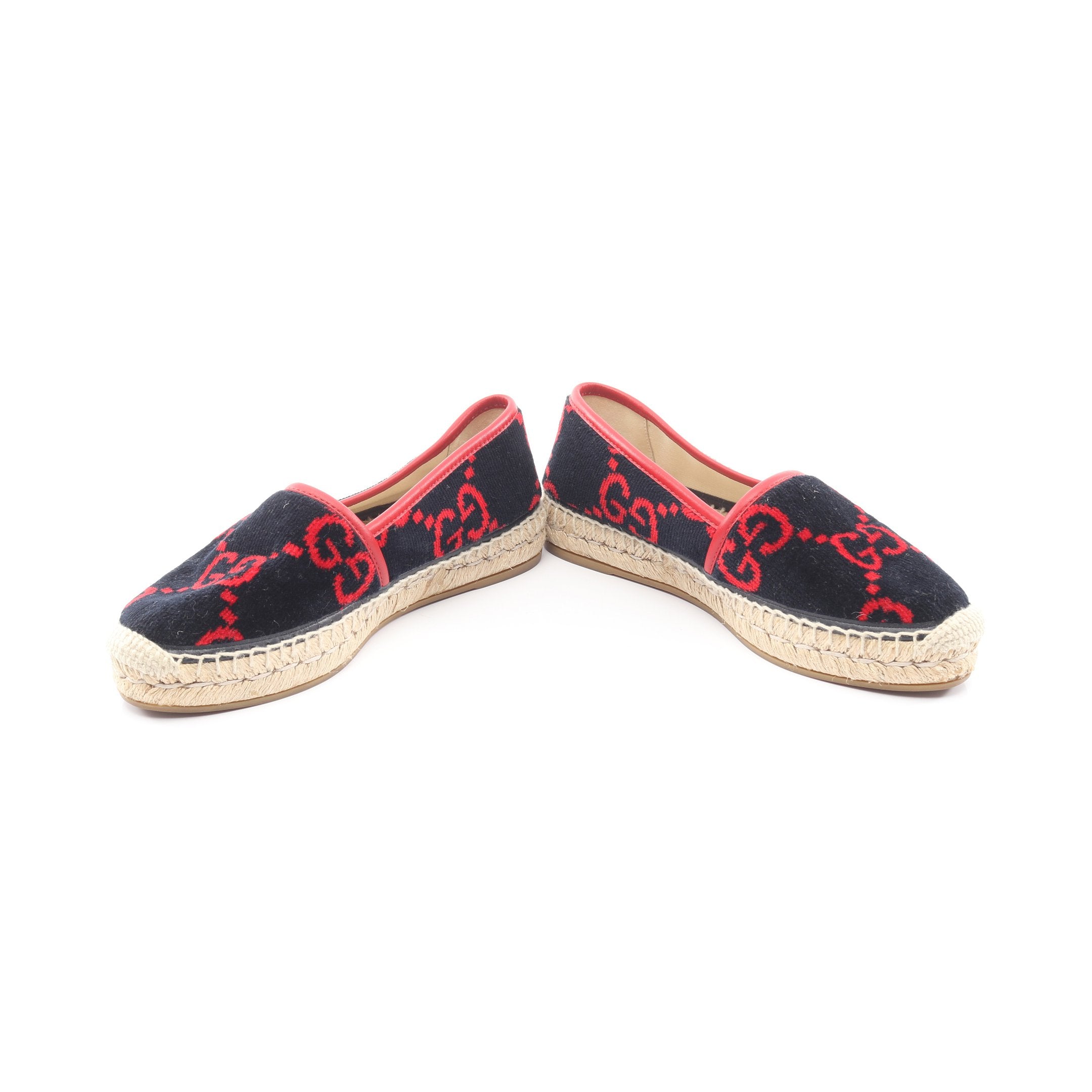 ✨超破格‼️✨GUCCI エスパドリーユ グリーン/レッド‼️✨ GG柄 エスパドリーユ スリッポン ベロア ブラック レッド グッチ – RECLO