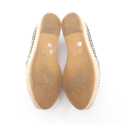 GG柄 エスパドリーユ スリッポン ベロア ブラック レッド グッチ シューズ GUCCI