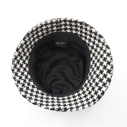 ハット 総柄 ウール ブラック アイボリー ボルサリーノ 財布・小物 Borsalino