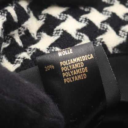 ハット 総柄 ウール ブラック アイボリー ボルサリーノ 財布・小物 Borsalino
