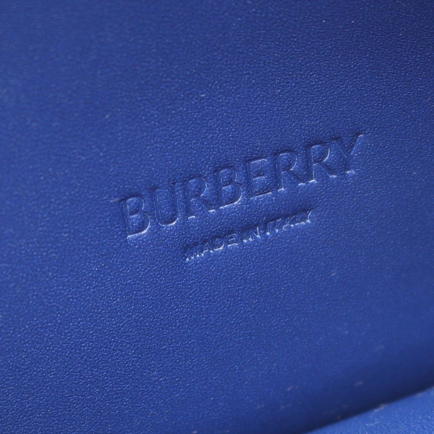 カードケース コインケース レザー ブルー チェーンストラップ付き バーバリー 財布・小物 BURBERRY