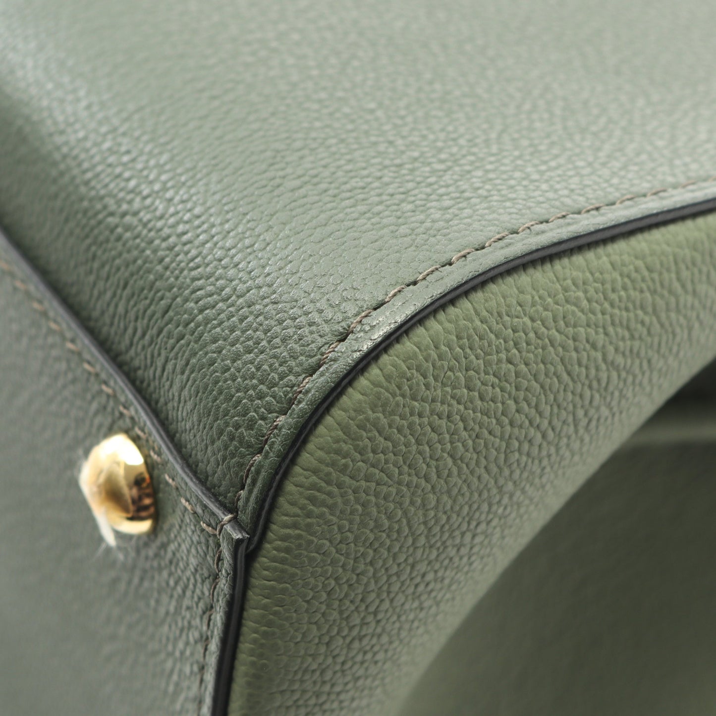 ブリヨン ミニ ハンドバッグ レザー ダークグリーン カーキブラウン グリーン 2WAY デルヴォー バッグ DELVAUX