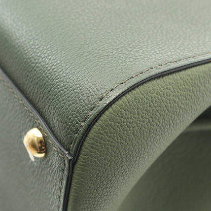 ブリヨン ミニ ハンドバッグ レザー ダークグリーン カーキブラウン グリーン 2WAY デルヴォー バッグ DELVAUX