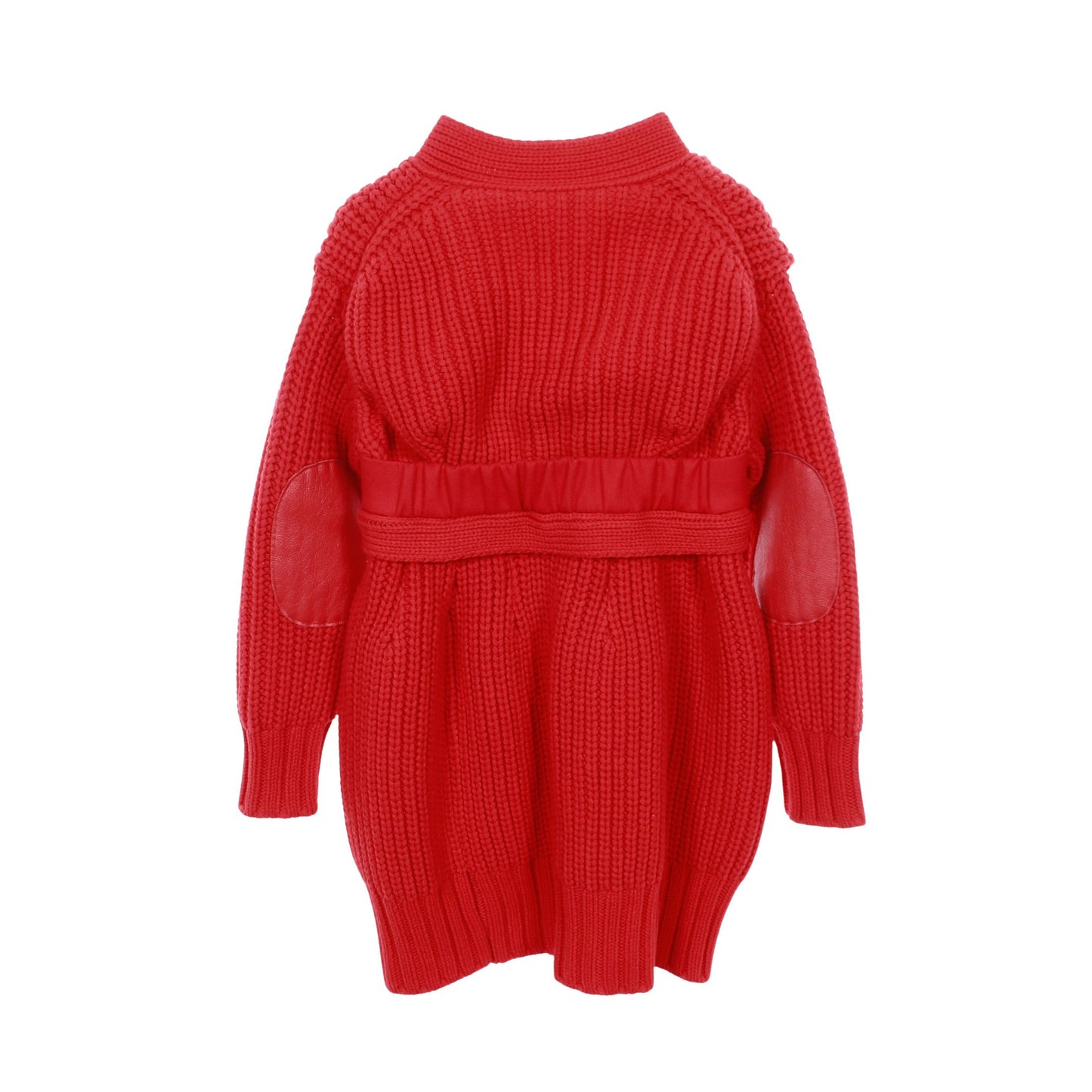 エルバーパッチ カーディガン ニット ジャケット ウール レッド サカイ アウター sacai