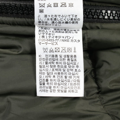 NIKELAB × sacai ダウンジャケット ナイロン フェイクファー カーキグリーン フード付き ナイキ アウター NIKE