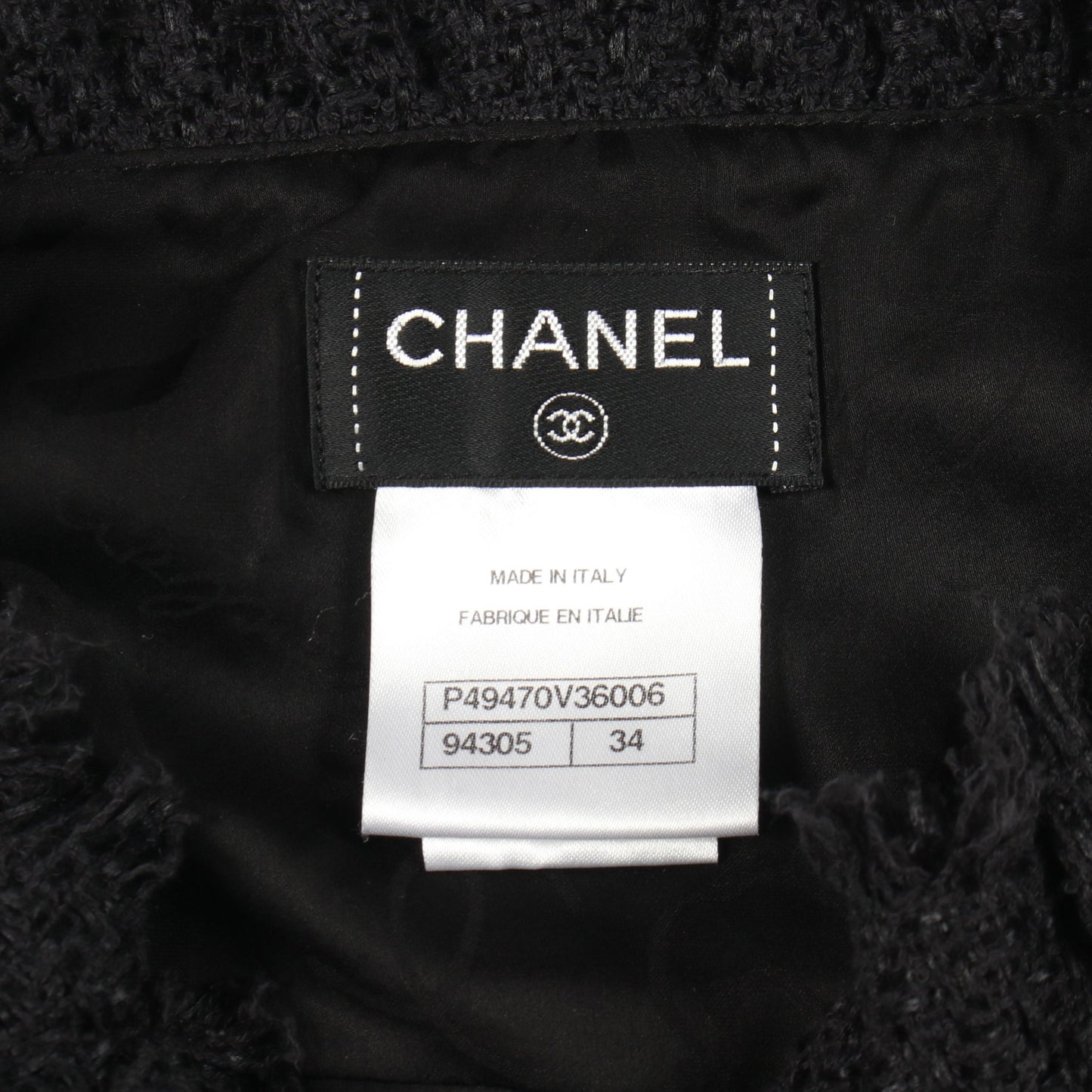 ココマークボタン ツイード ジャケット コットン ブラック シャネル アウター CHANEL