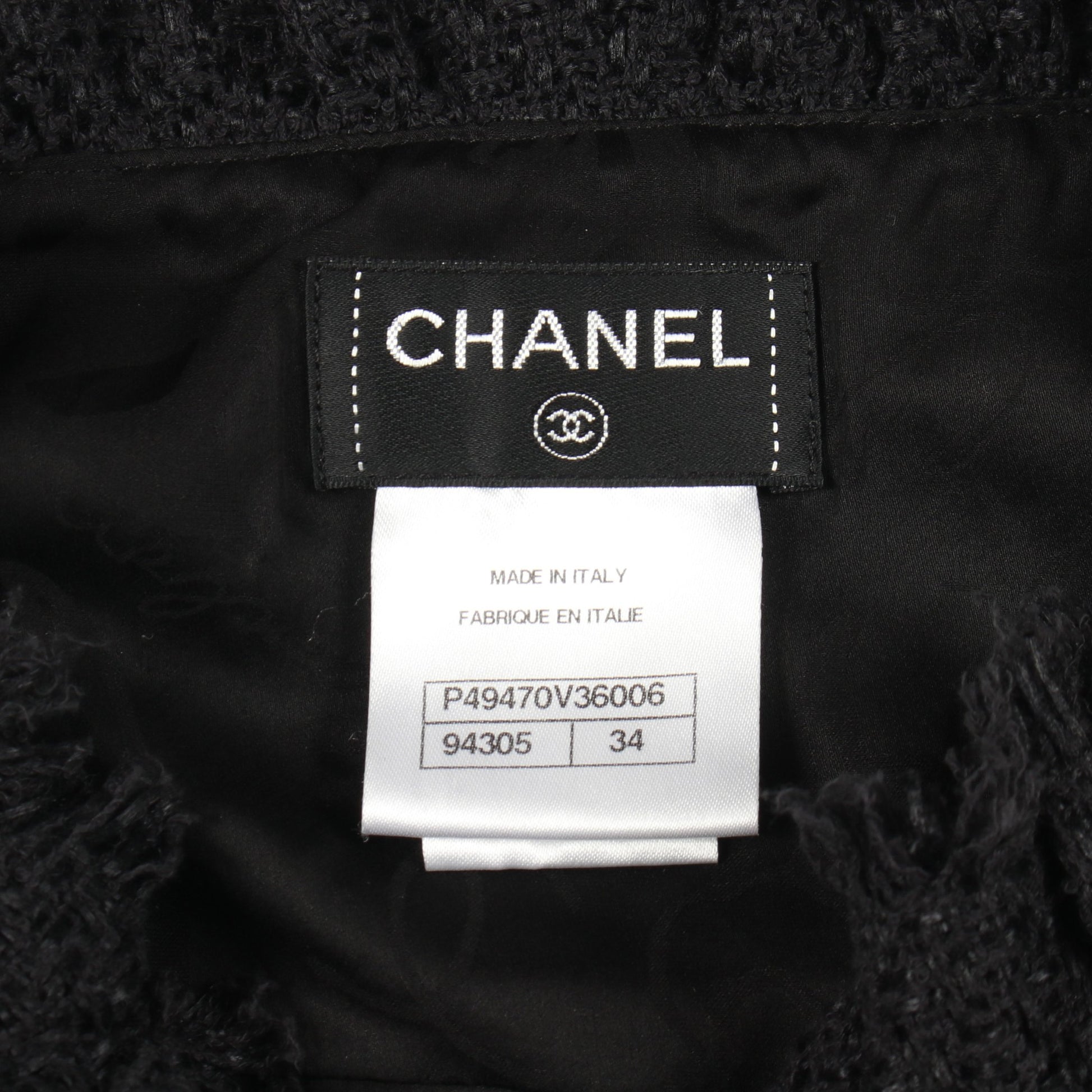 ココマークボタン ツイード ジャケット コットン ブラック シャネル アウター CHANEL