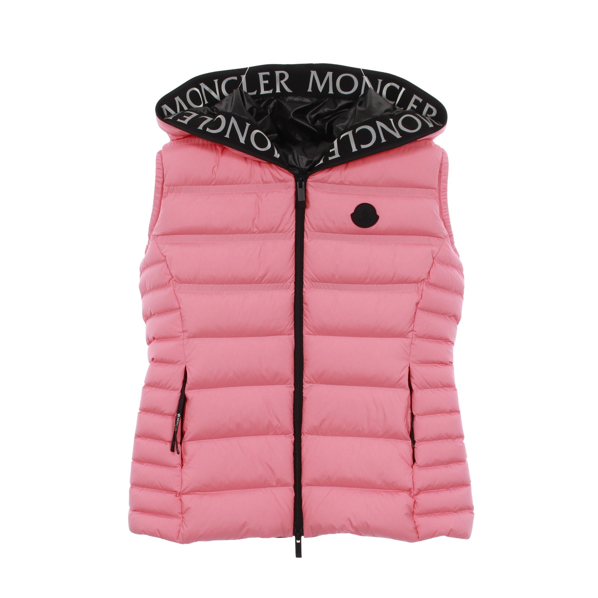 ALITERSE ダウンベスト ナイロン ピンク フード付き モンクレール アウター MONCLER