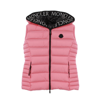 ALITERSE ダウンベスト ナイロン ピンク フード付き モンクレール アウター MONCLER