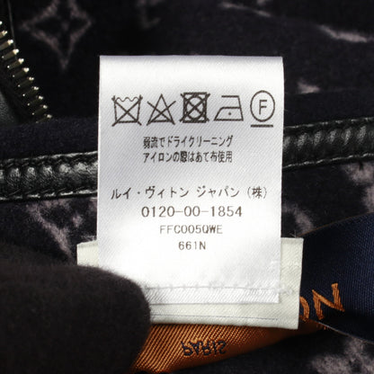 モノグラム ポンチョ ウール ネイビー リバーシブル ルイヴィトン アウター LOUIS VUITTON
