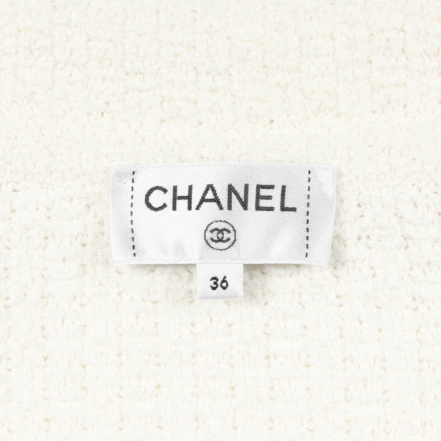 ココマークボタン ジャケット コットン シルク ホワイト シャネル アウター CHANEL