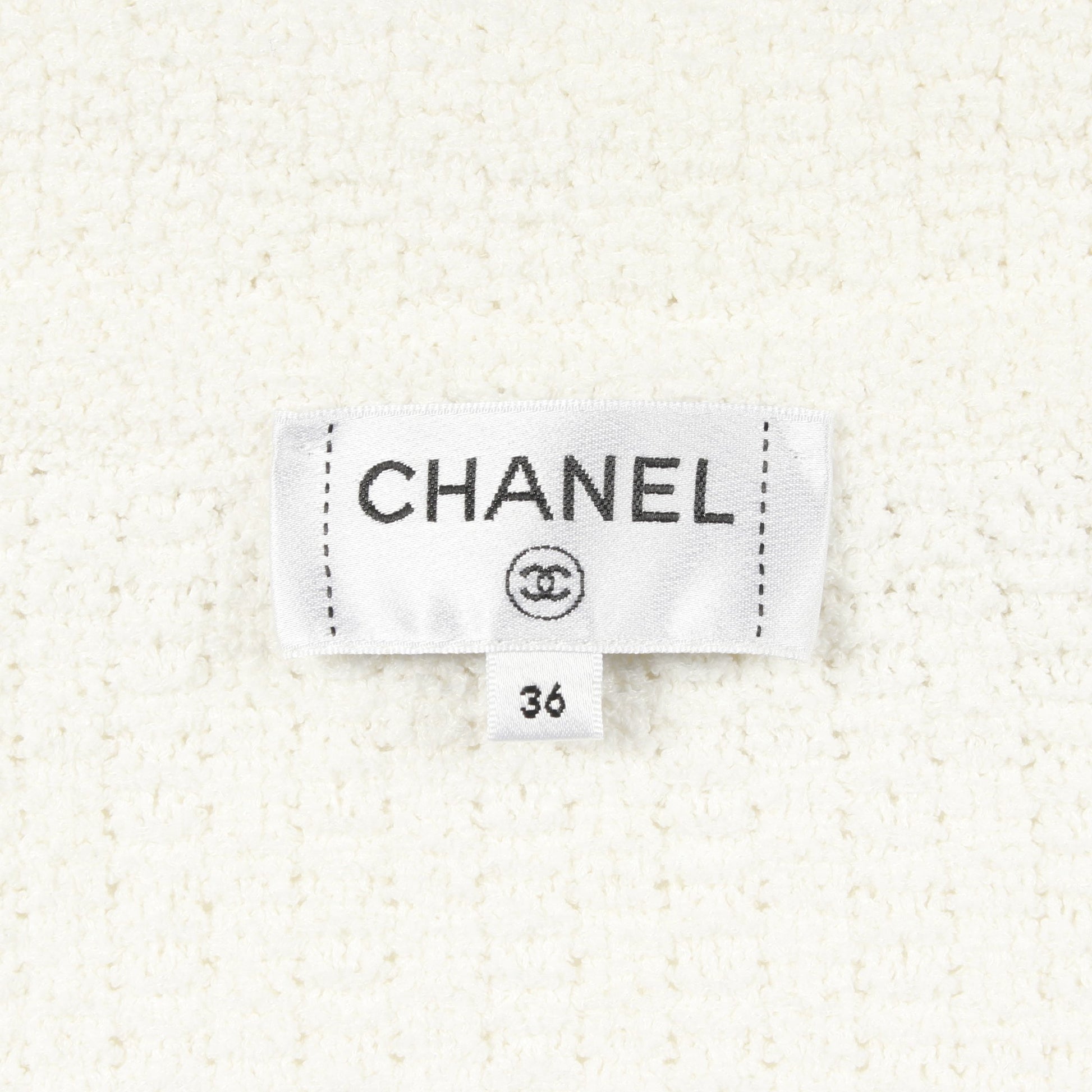 ココマークボタン ジャケット コットン シルク ホワイト シャネル アウター CHANEL